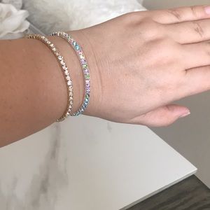 Set of 3 Blinged Rhinestone adjustable Bracelets